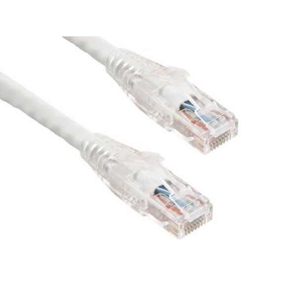 Sanoxy 3ft Cat6 550 MHz UTP Ethernet Network Patch Cable with Clear Snagless Boot, White SNX-CBL-C6117-8003